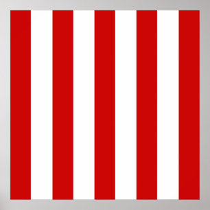 Poster Grandes faixas vermelhas em fundo personalizável