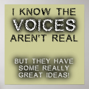 Poster Grandes Ideias Vozes Cartaz Sinal Humor