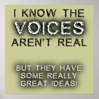 Poster Grandes Ideias Vozes Cartaz Sinal Humor