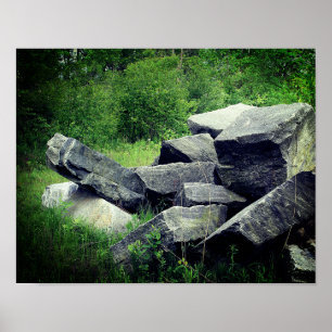 Poster Grandes Rochas de Granito Natureza 