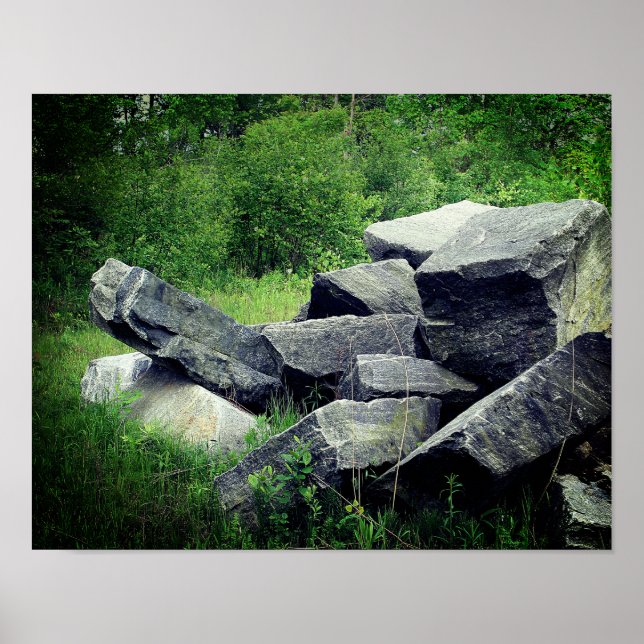Poster Grandes Rochas de Granito Natureza  (Frente)