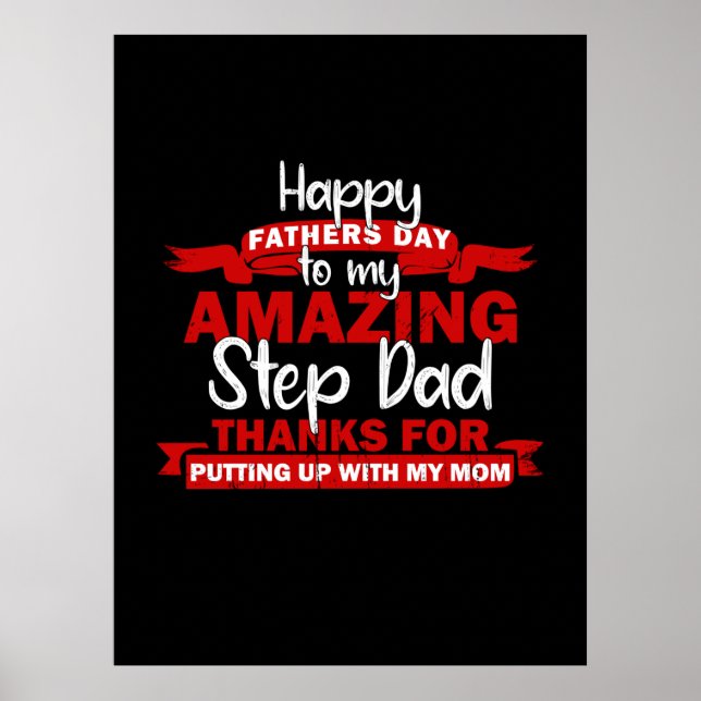Poster Grandfather Quotes | Amazing Step Daddy (Frente)