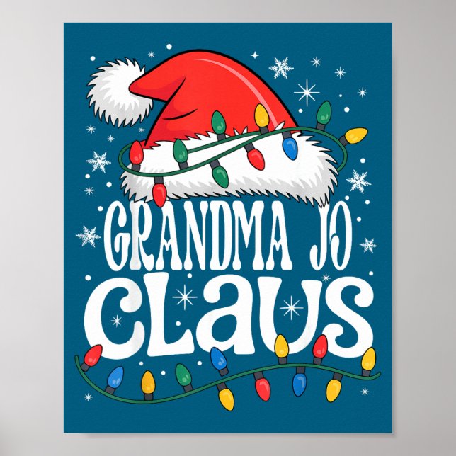 Poster Grandma Jo Claus Funny Xmas Christmas Grandma Holi (Frente)