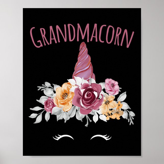 Poster Grandmacorn Unicorn Grandma Premium  (Frente)