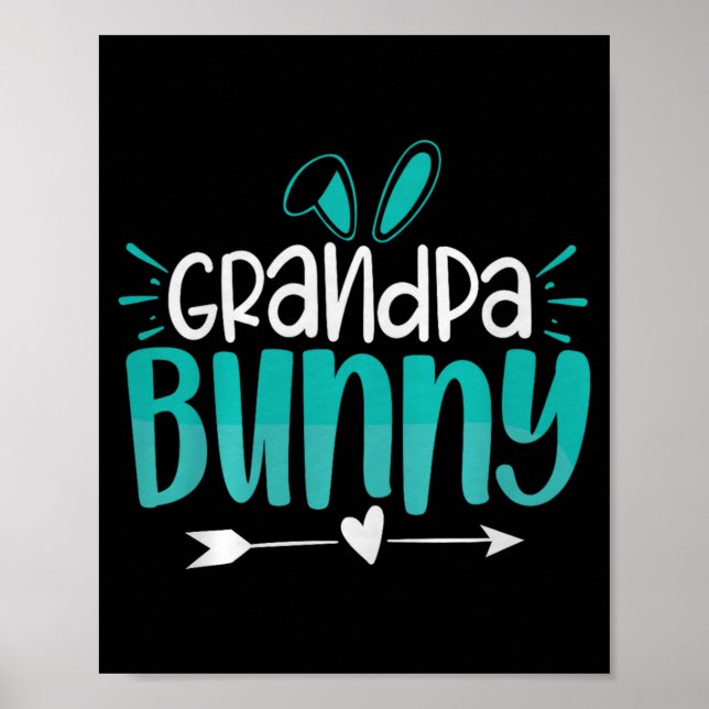 Poster Grandpa Bunny Premium Tri-blend  (Frente)