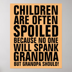 POSTER GRANDPA DEVE ESPANHAR SINAIS DE GRANDMA