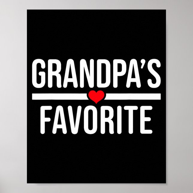 Poster Grandpa's Favorite  (Frente)