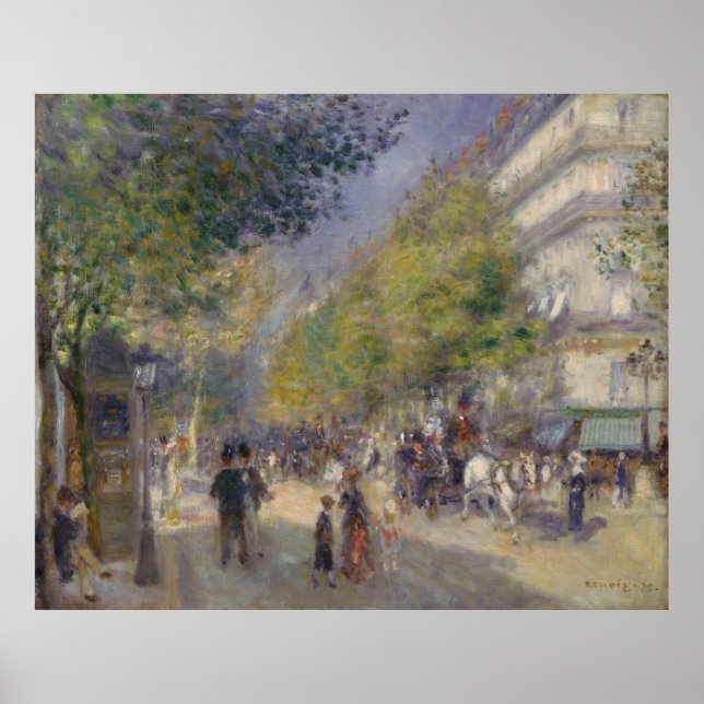 Poster Grands Boulevards Auguste Renoir (Frente)