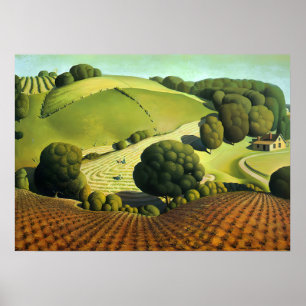 Poster Grant Wood - Jovem Milho