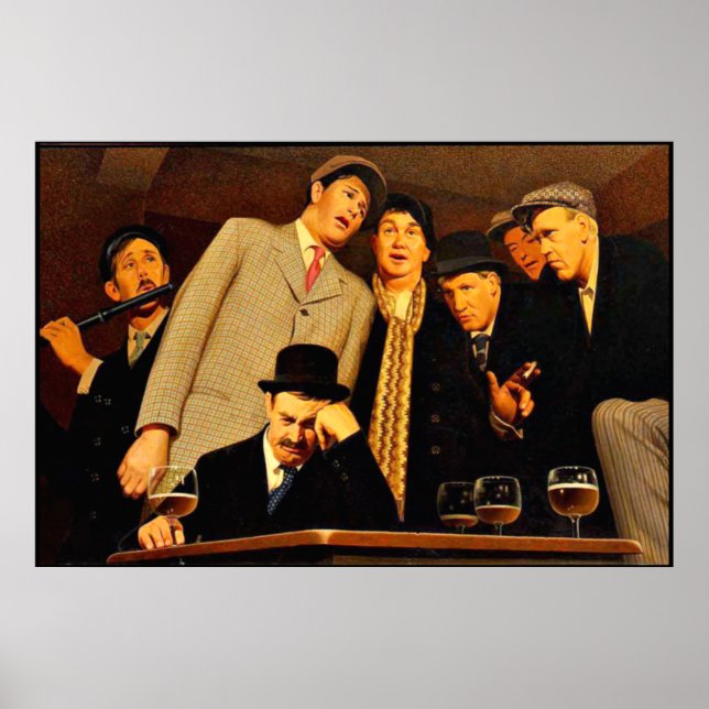 Poster Grant Wood - Sentimental Ballad (Frente)