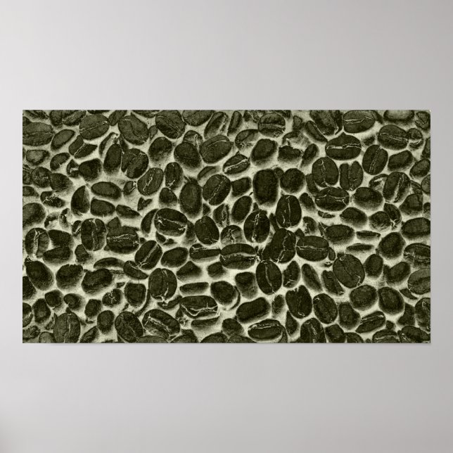 Poster grãos de café de cacau (Frente)