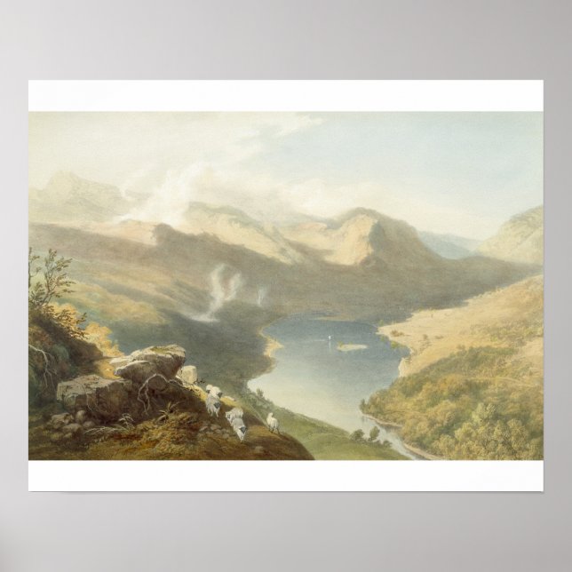 Poster Grasmere de Langdale Fell, de 'The English Lak (Frente)