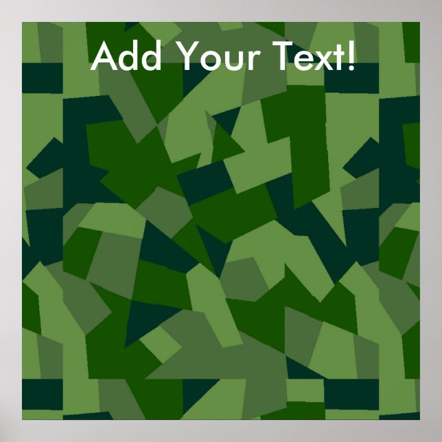 Pôster Grassy Camo (Frente)