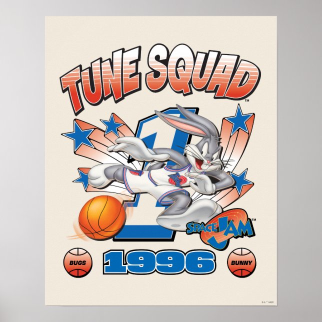 Poster Grático de basquete SPACE JAM™ BUGS BUNNY™ #1 (Frente)