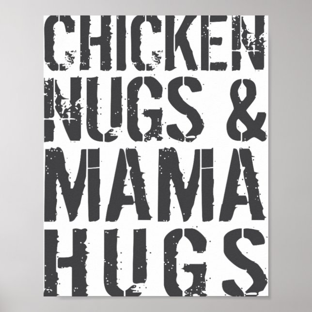 Poster Grático engraçado e fofo de mãe de frango para ama (Frente)