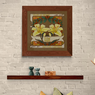 Poster Gratidão da Flor Amarela Vitoriana Feliz