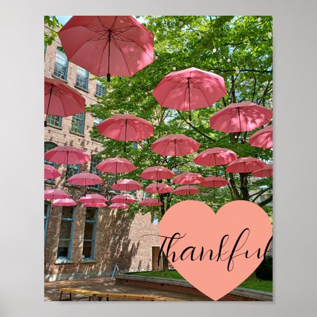 Poster Gratidão ... vendo beleza na chuva! (Frente)