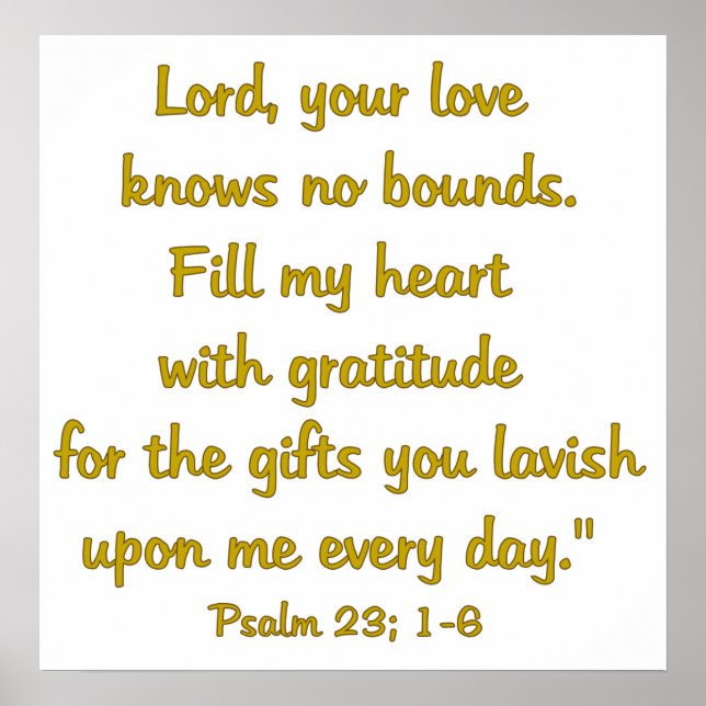 Pôster Gratitude (Frente)