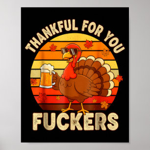 Poster Grato Por Você Forers Dia de Ação de Graças Feliz