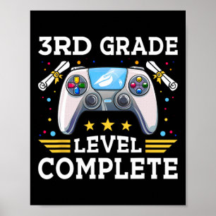 Poster Grau 3º Nível Completado De Gamer Kids Cl De 2025