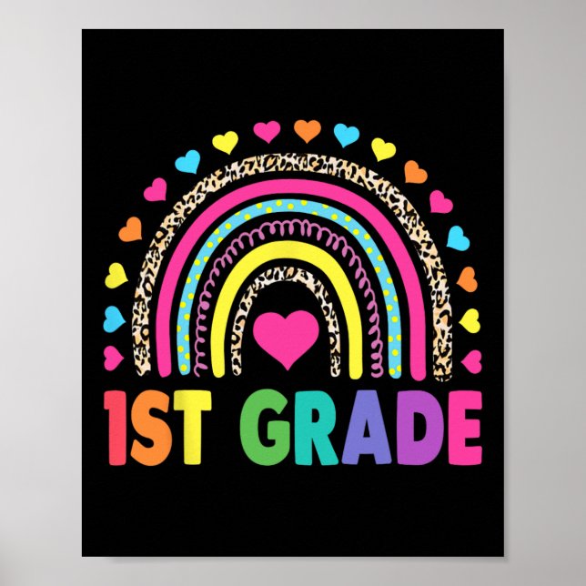 Poster Grau Rainbow Girls Boys Equipe de Professores 1rua (Frente)