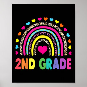 Poster Grau Rainbow Girls Boys Equipe Professora Grau Sq