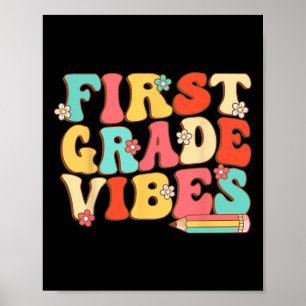 Poster Grau Vibes Groovy - 1 rua De Volta À Escola