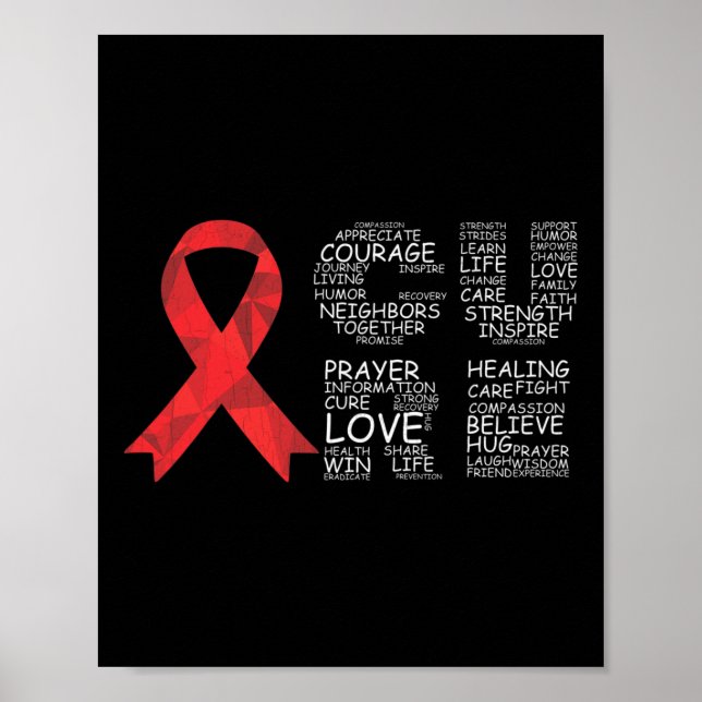 Poster Grava de suporte à cirurgia de conscientização do  (Frente)