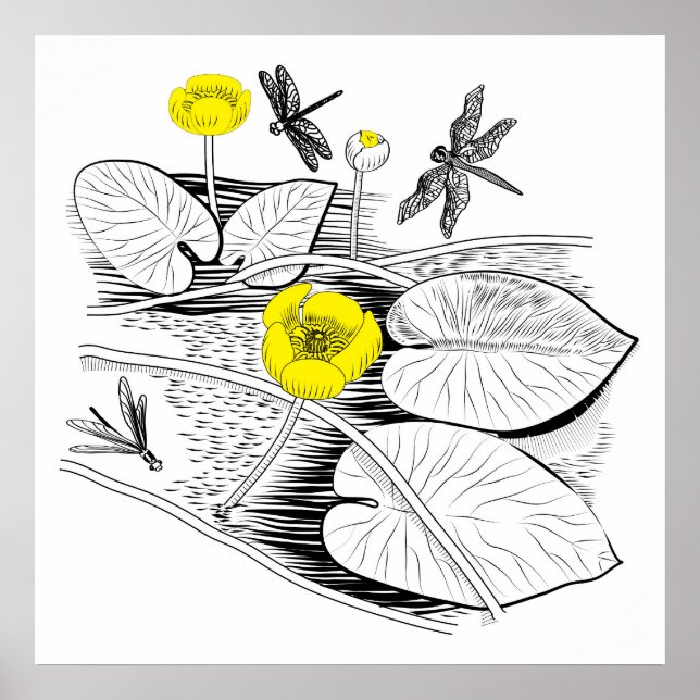 Pôster Gravação de lírios (Frente)