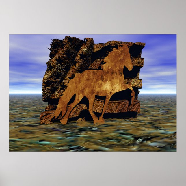 Poster Gravado na Pedra (Frente)