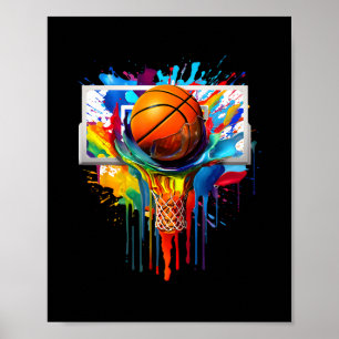 Poster Gravata Tie Dye Colorida Sketll Splash de Cores Ar