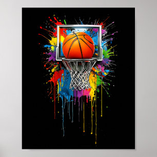 Poster Gravata Tie Dye Colorida Sketll Splash de Cores Ar