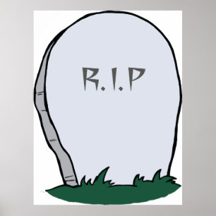 Poster Gravestone RIP