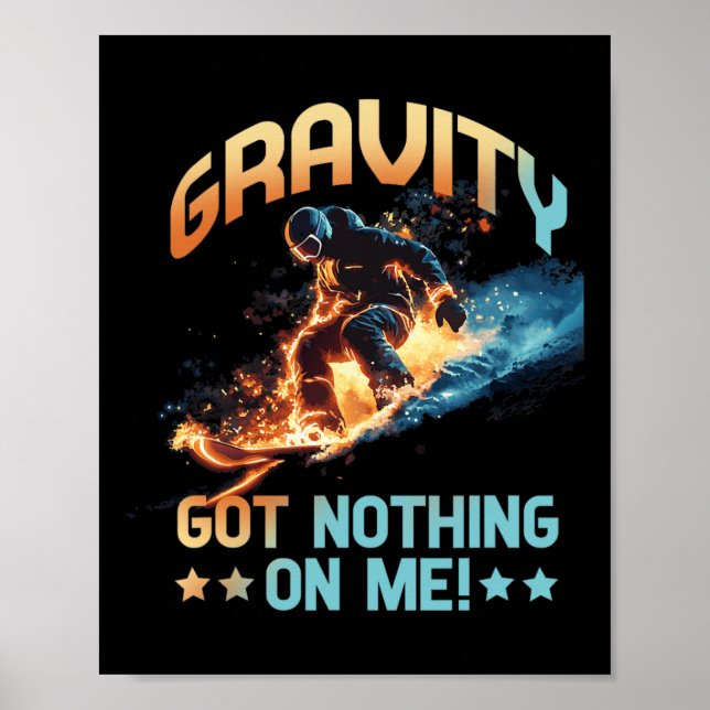Poster Gravidade não tem nada (Frente)