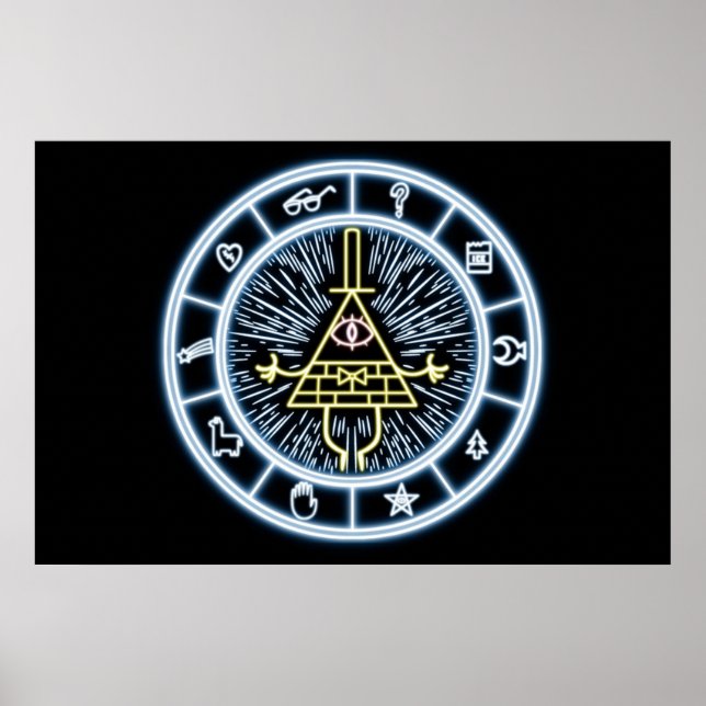 Poster Gravity Falls Bill Cipher Wheel (Frente)