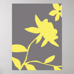 Poster Gray & Yellow