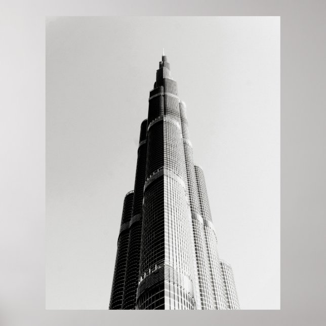 POSTER GRAYSCALE PHOTO OF HIGH RISE BUILDING (Frente)