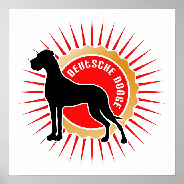 Pôster Great Dane (Frente)