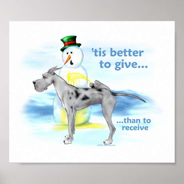 Poster Great Dane BTG Merle (Frente)