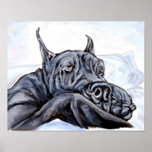 Poster Great Dane Sofa Dreams