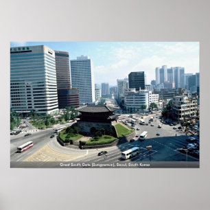 Pôster Great South Gate (Sungyemun), Seoul, South Korea