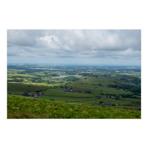 Pôster Greater Manchester a partir de Blackstone Edge