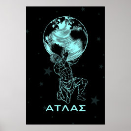 Poster Grécia Antiga do Atlas de mitologia grega