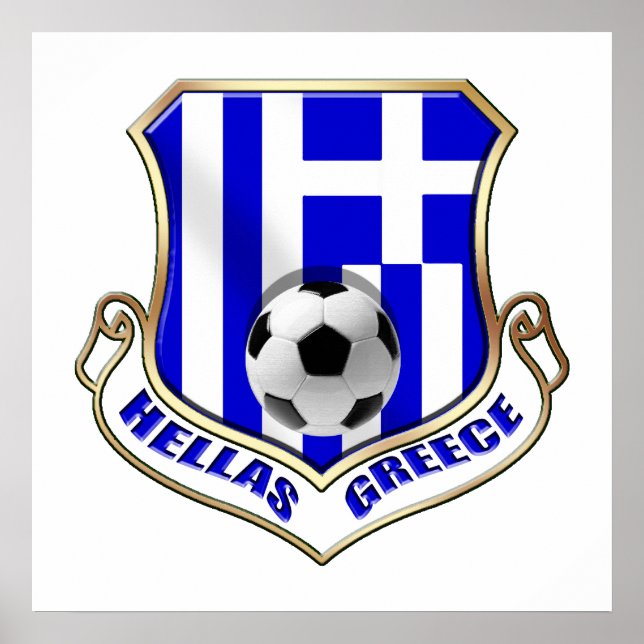 Pôster Grécia - crachá Hellas (Frente)