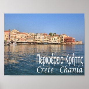 Poster Grécia - Creta - Chania -