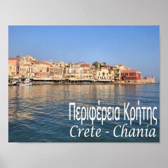 Poster Grécia - Creta - Chania - (Frente)