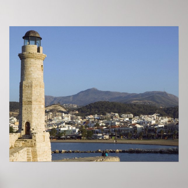 Poster GRÉCIA, CRETA, Província de Rethymno, Rethymno: (Frente)