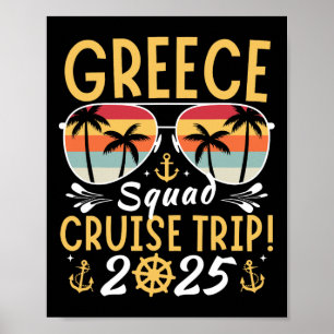 Poster Grécia Cruise Family 2025 Selo de Férias