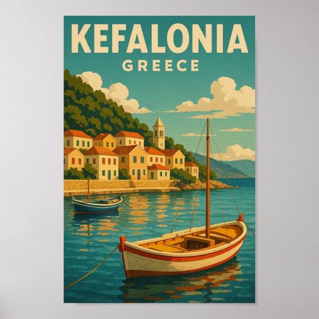 Poster Grécia de Kefalonia (Frente)