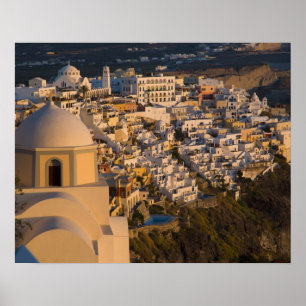Poster Grécia e ilha grega de Santorini
